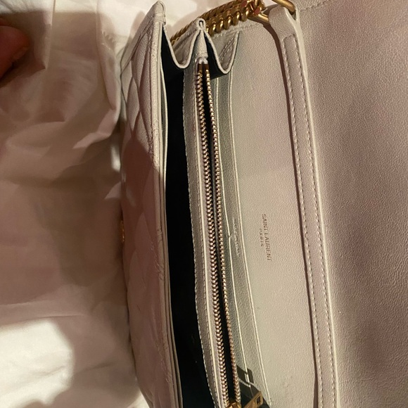 Saint Laurent Becky Quilted Chain Wallet Authentic - Picture 8 of 15